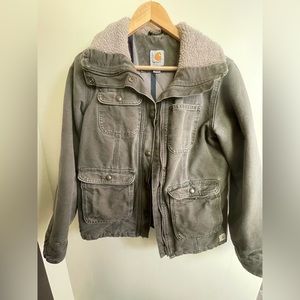 Carhartt Women's Weathered Duck Wesley Coat, Woodland, XS